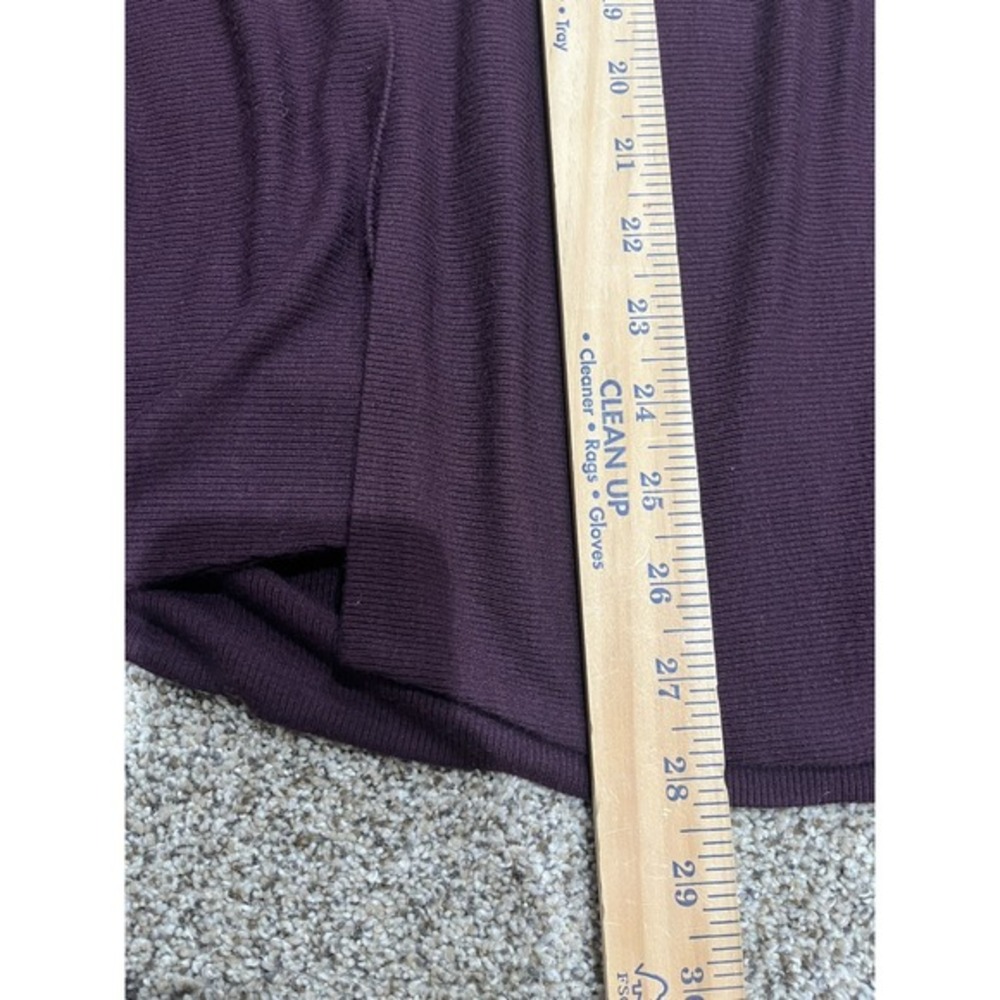 Athleta XS Purple Cardigan Sweater Open Front Thumbholes - Picture 7 of 9